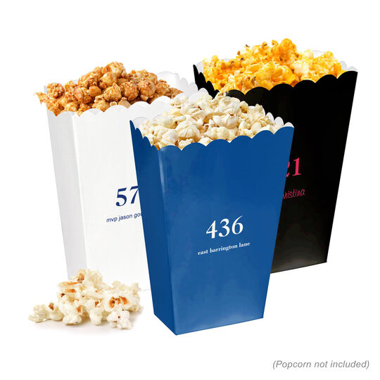 Design Your Own Big Number Mini Popcorn Boxes
